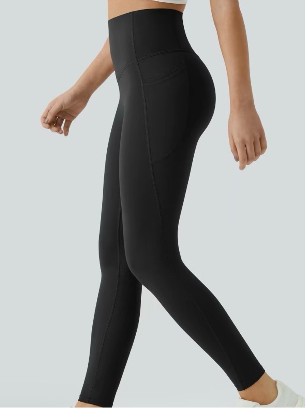 High-Waist Black Sculpting Leggings halera medium